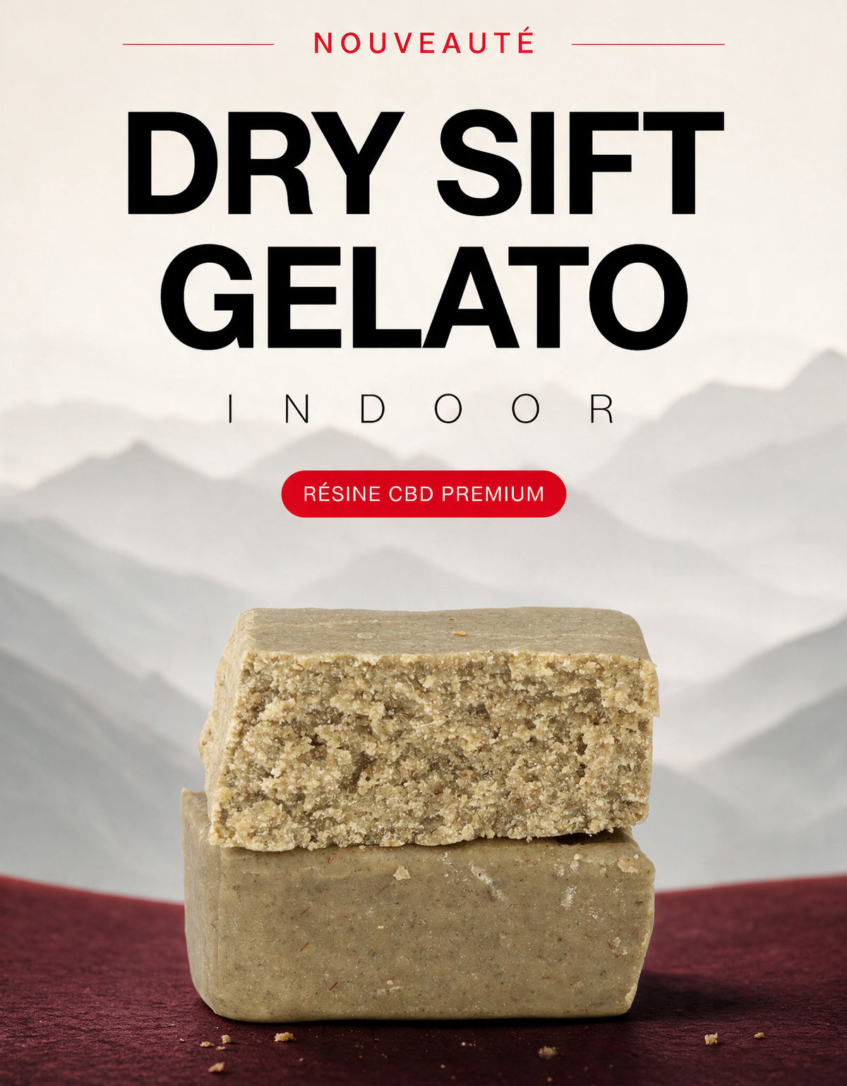 Dry Sift Gelato : nouvelle résine CBD premium française Image