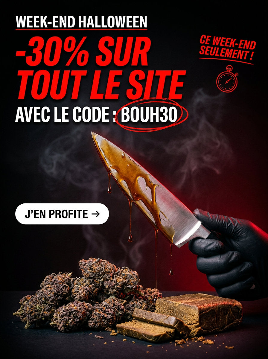 Week-end Halloween : -30% sur tout le site Deli Hemp Image