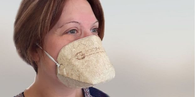 Avec le Covid, l'arrivée de masques recyclables en chanvre bio. Image