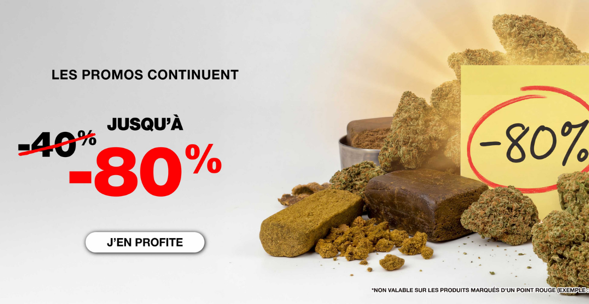 Méga promo CBD : grosses promotions sur fleurs, résines et huiles CBD pas cher Image