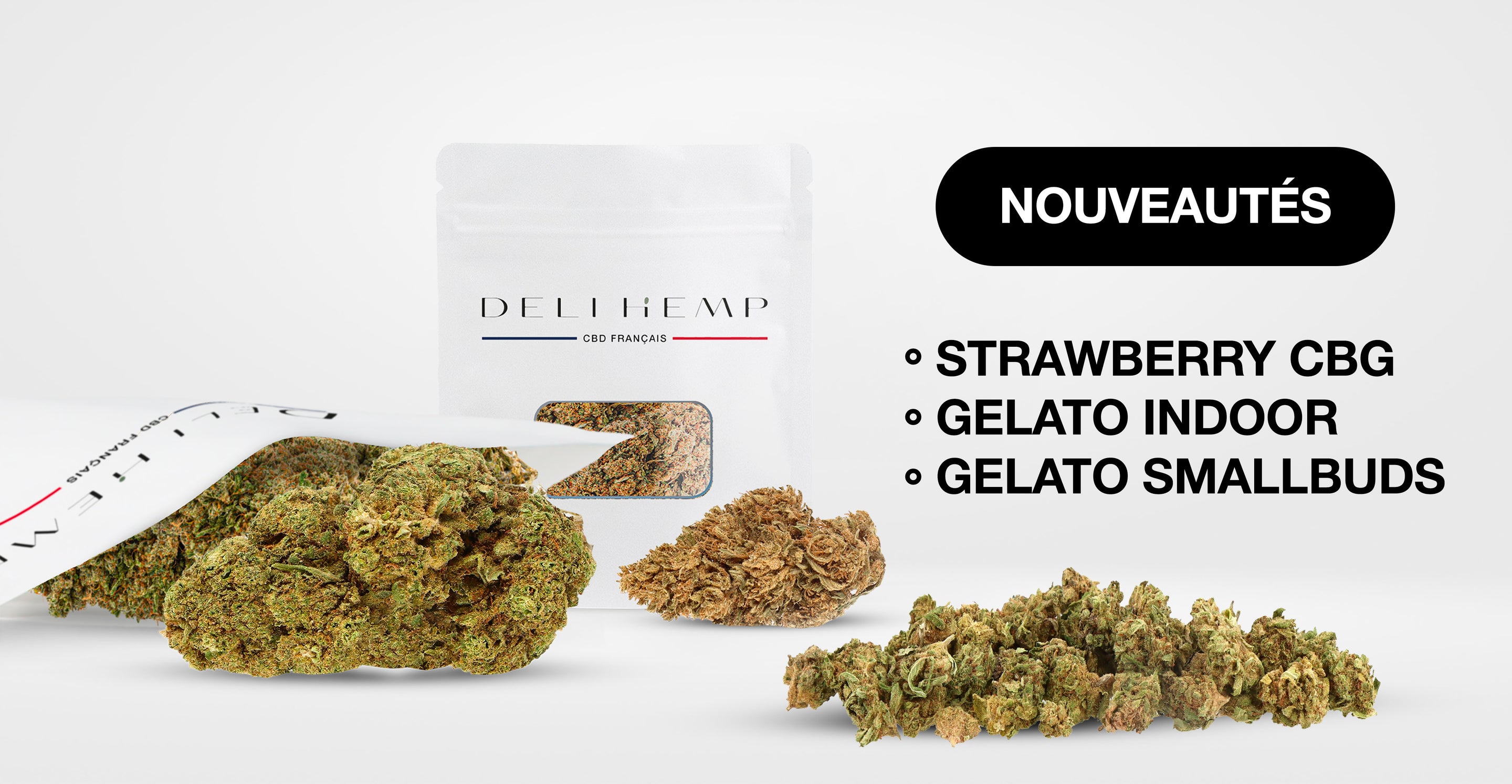 Nos nouveautés CBD chez Deli Hemp : Strawberry CBG & Gelato à l’honneur !