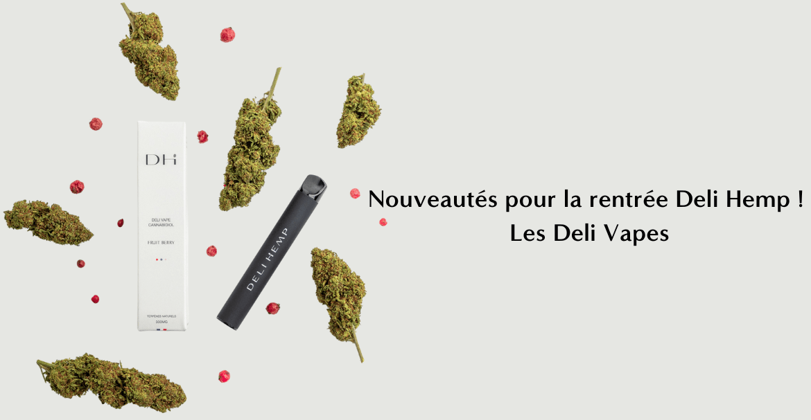 Nouveautés pour la rentrée Deli Hemp ! Les Déli Vapes