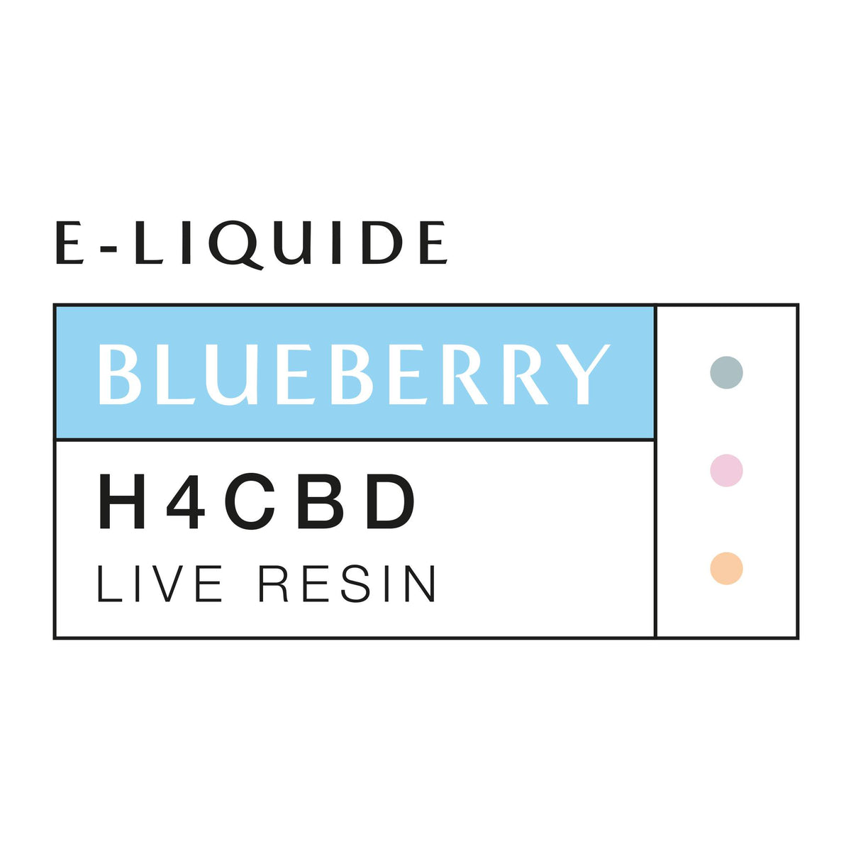 E-LIQUIDE H4CBD - BLUEBERRY