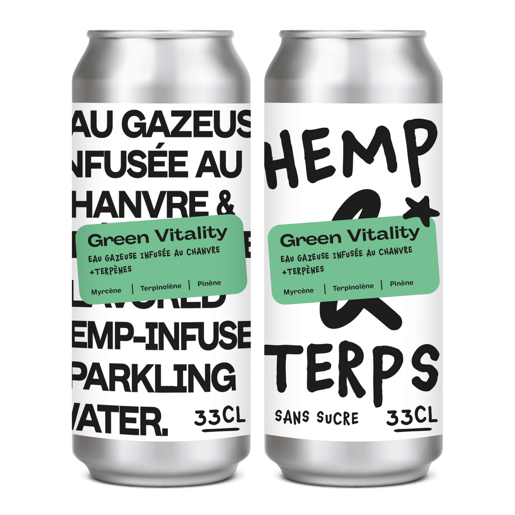 EAU GAZEUSE - HEMP & TERPS - GREEN VITALITY