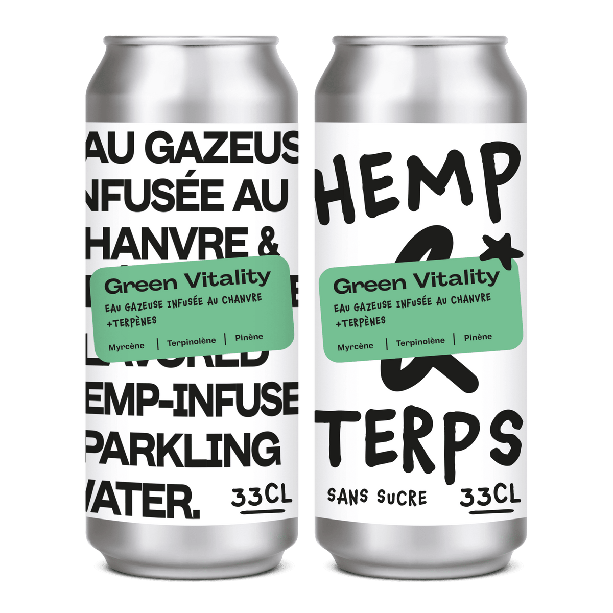 EAU GAZEUSE - HEMP & TERPS - GREEN VITALITY