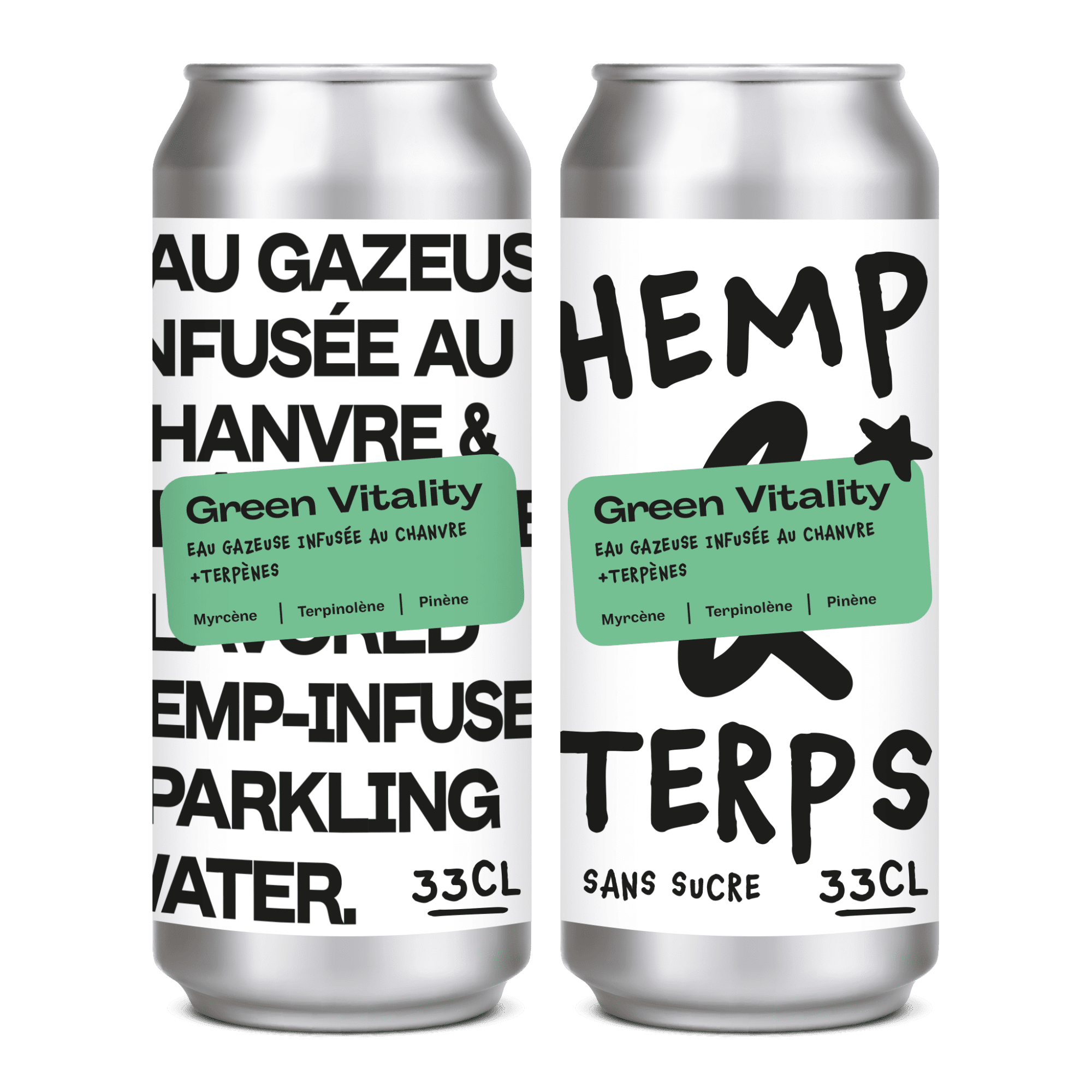 EAU GAZEUSE - HEMP & TERPS - GREEN VITALITY