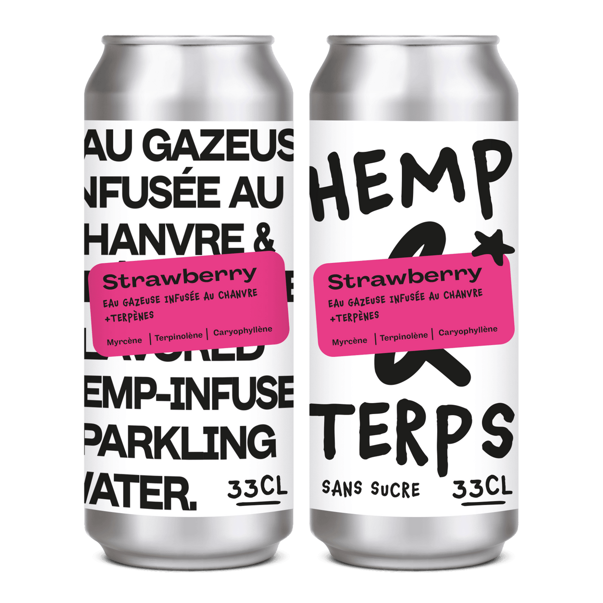 EAU GAZEUSE - HEMPS & TERPS - FRAISE