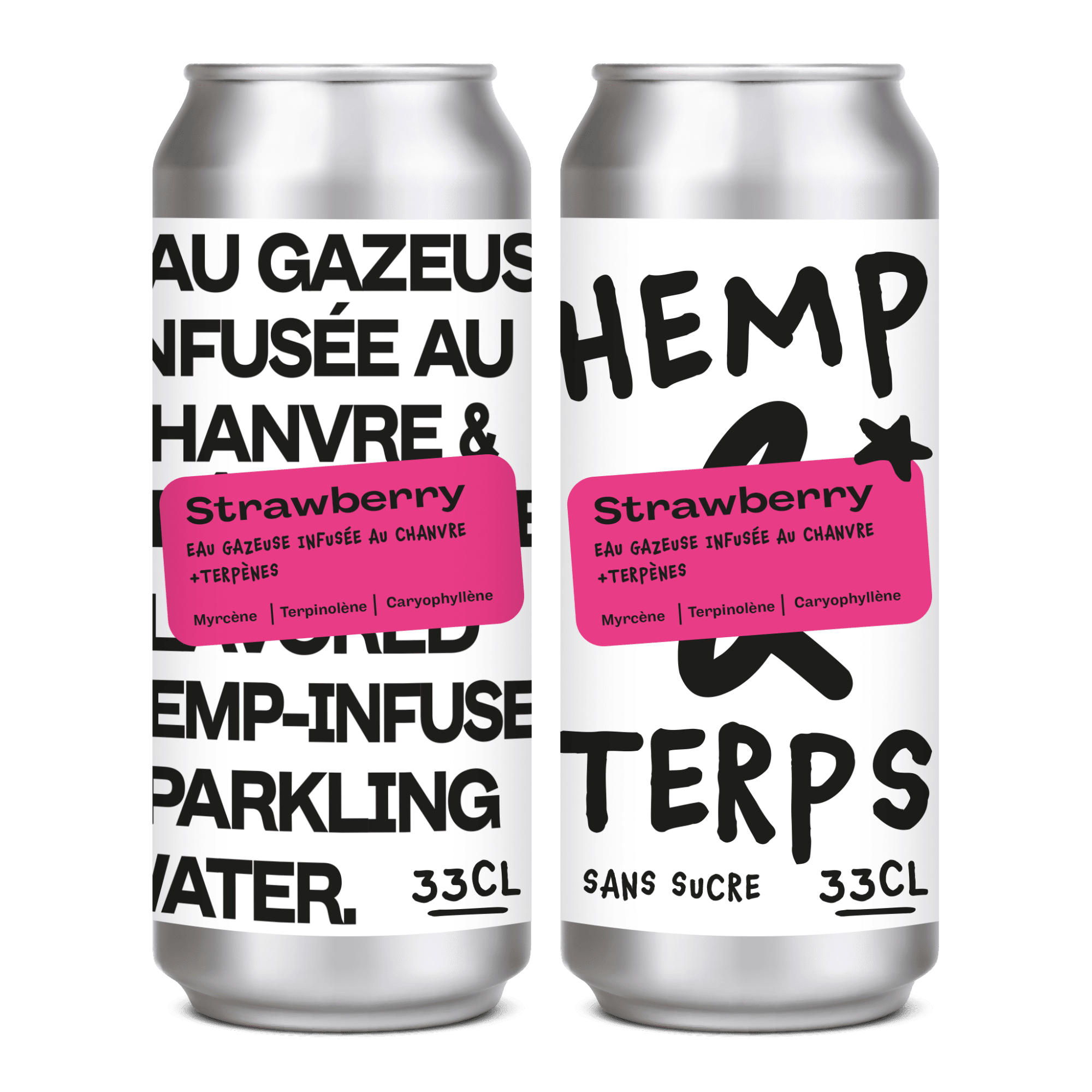 EAU GAZEUSE - HEMPS & TERPS - FRAISE
