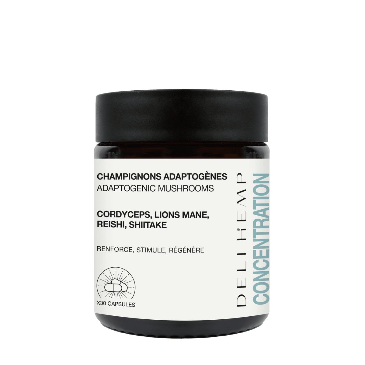 Capsules concentration champignons