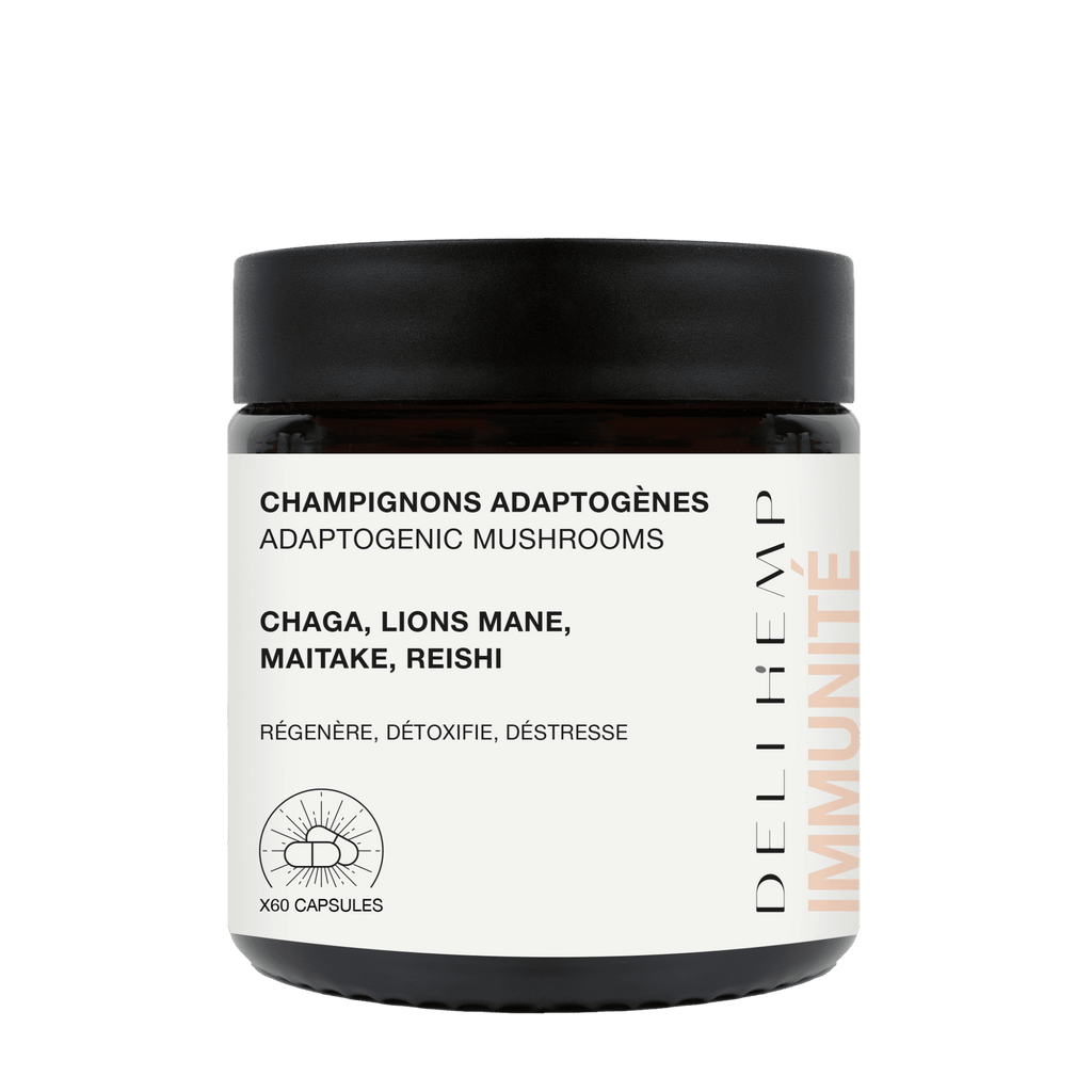 capsules immunité champignons adaptogenes