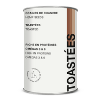 GRAINES DE CHANVRE TOASTÉES BIO 200G