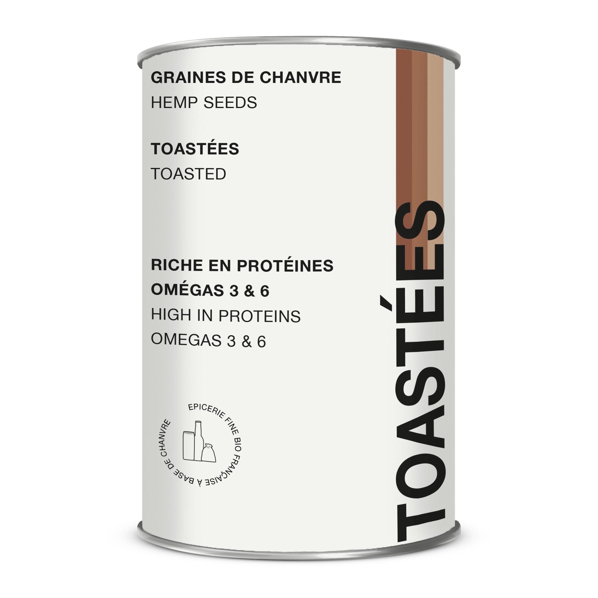 GRAINES DE CHANVRE TOASTÉES BIO 200G