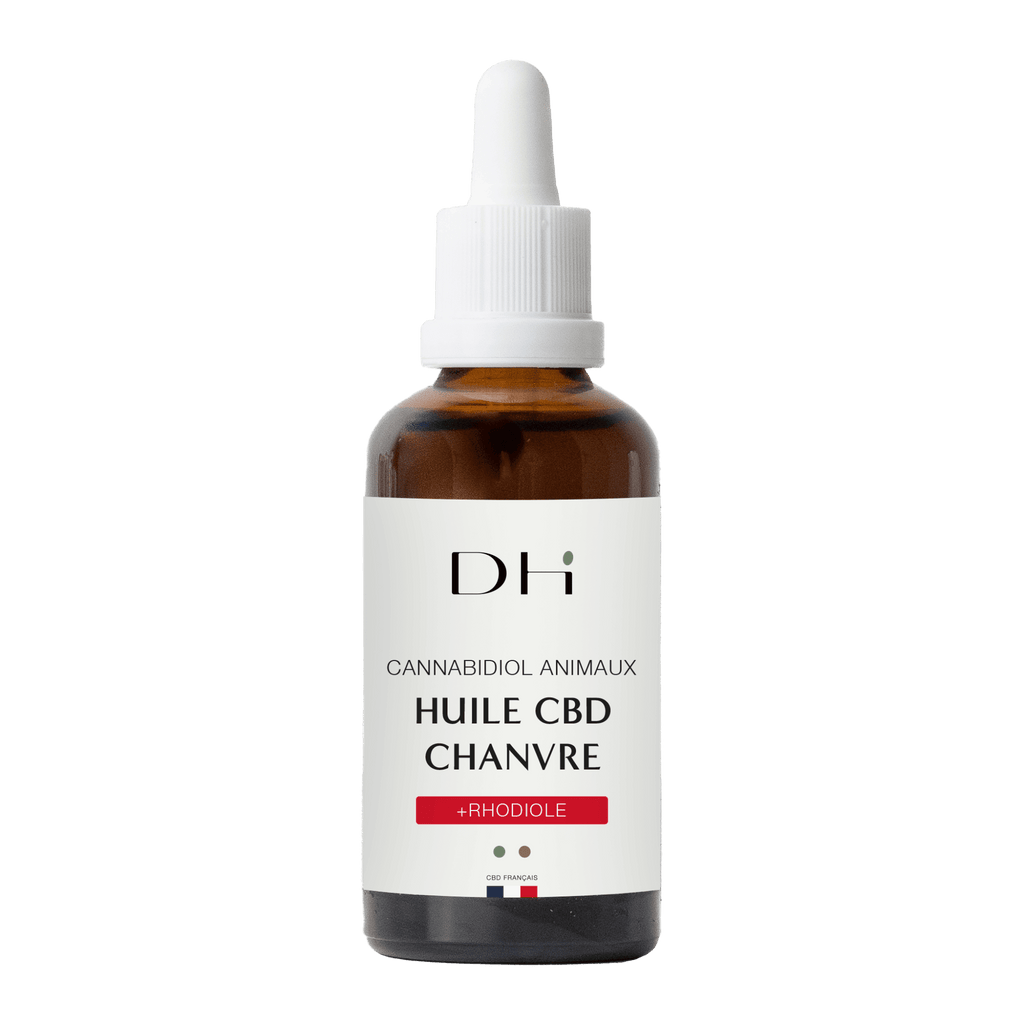 HUILE DE CHANVRE CBD CHEVAUX - RHODIOLE