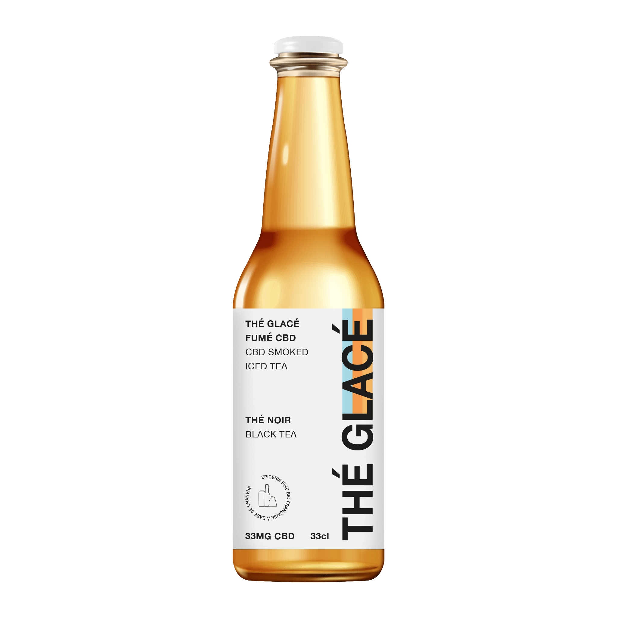 thé glacé au CBD